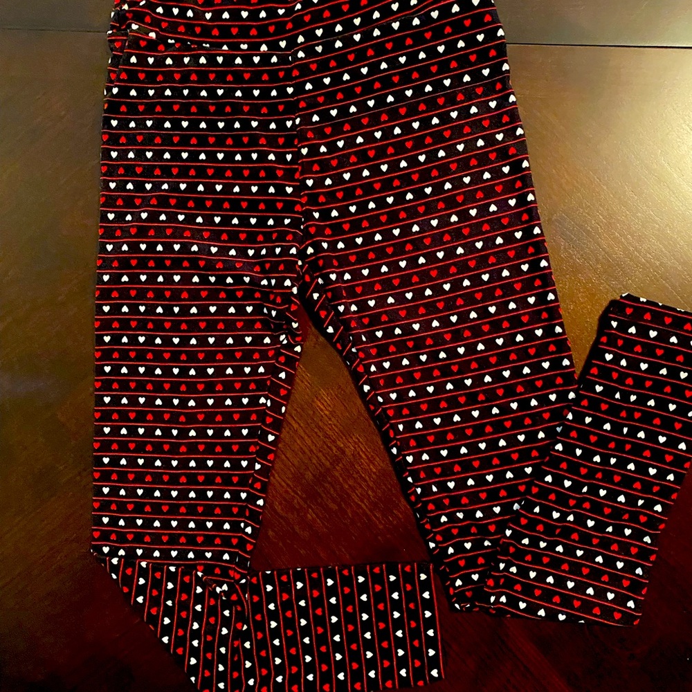 Lularoe Leggings One Size Valentine’s Day Mini Hearts
